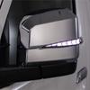 AVEST VerticalArrow Sequential Door Mirrors with LED Turn Signal Lenses for Toyota Hiace 200 Series Covers with Inner Bronze Gold and White LEDs (6th