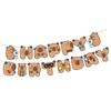 Capybara Happy Birthday Garlands Elegant Capybara Birthday Hanging Decoration for a Memorable Party Experience