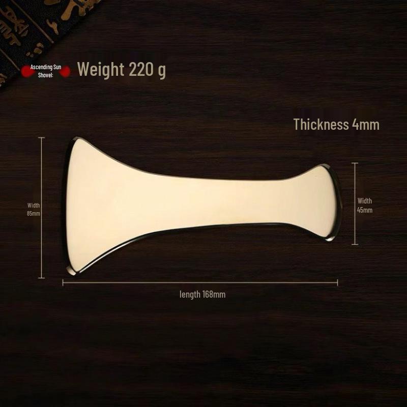 Pure Brass Full Body Gua Sha Tool for Neck, Shoulder, and Back Massage