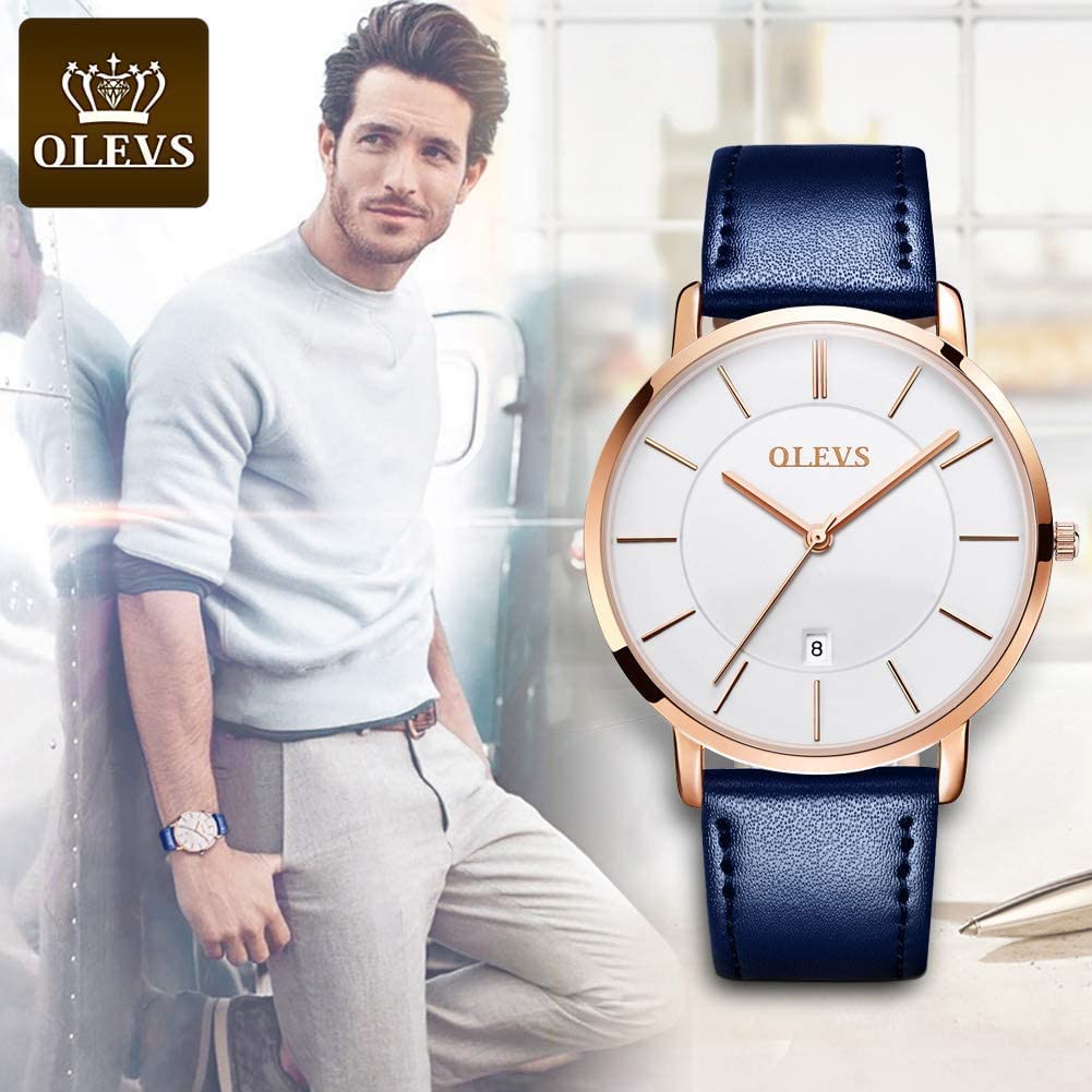 OLEVS Pair Watches Popular Couple Watch Set for Men and Women Perfect Gift for and Other Special - - Weddings, Anniversaries, Mother's Day, Father's