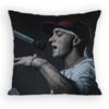 Rapper Singer EEminem Pillow Case Antidustmite Pillowcase Invisible Zipper Silky Short Plush Sofa Cushion Cover