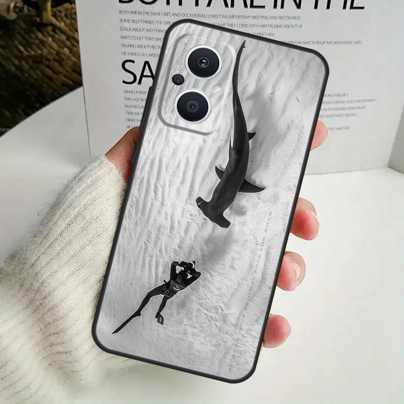 Scuba Diving Phone Case For OPPO Reno 8T 14F 13 F 12 11 10 14 Pro 7 8 Lite OPPO Find X8 X6 X5 X9 Pro Cover
