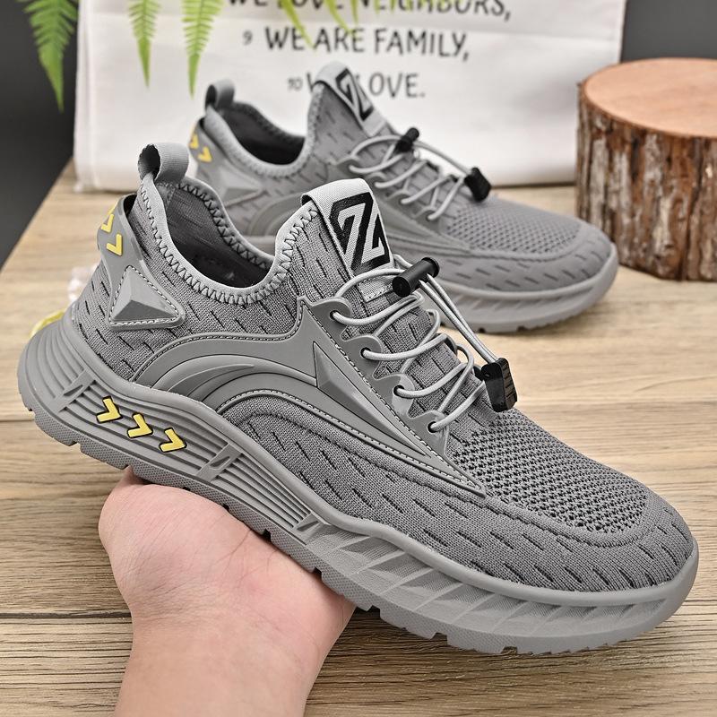 

Літнє сітчасте взуття на тонкій дихаючій м якій підошві, повсякденне взуття на відкритому повітрі, нековзне та зносостійке чоловіче сітчасте взуття 44