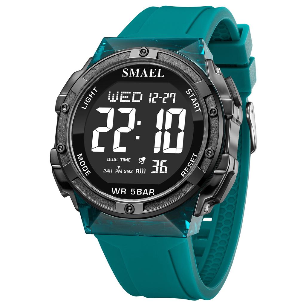 Digital Watches LED 50m Waterproof Sport Watch 8112 Alarm Clock Digital Watch Military Army Stopwatch Men's Wristwatches