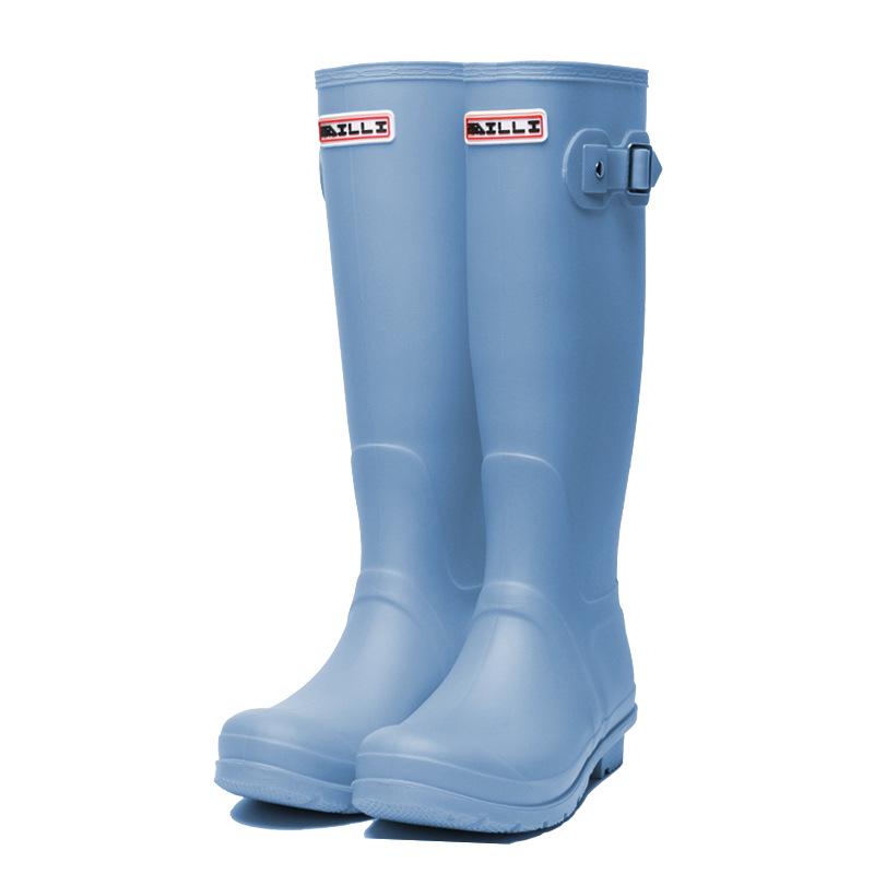 Women's Waterproof Non-Slip Fashion Rain Boots - Spring/Summer Korean Style, Wear-Resistant Solid Color