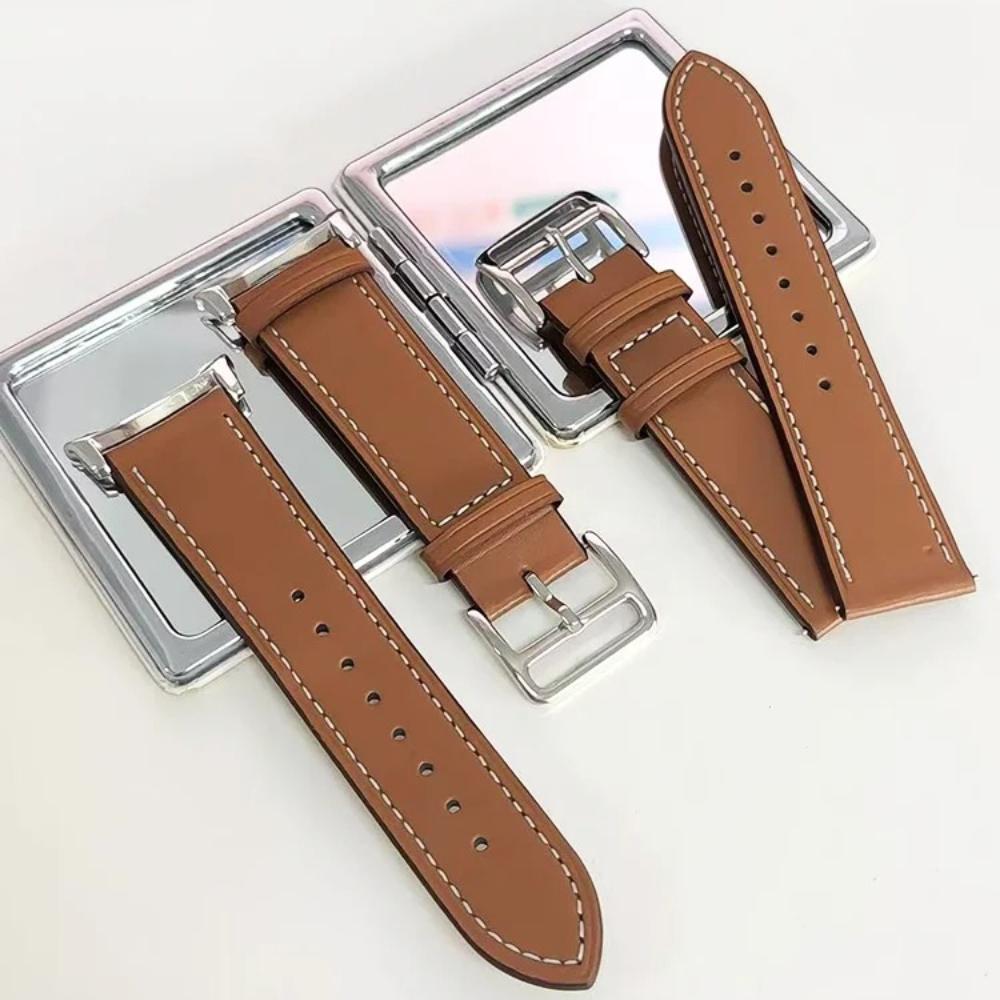Leather Watch Strap For Samsung Galaxy Watch 8 Classic 46mm 44mm 40mm Strap Galaxy Ultra 2024/2025 Wrist Belt Correa Bracelet Galaxy Watch Accessories
