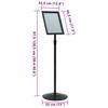 Podium Poster Stand Silver A3 PVC and Steel