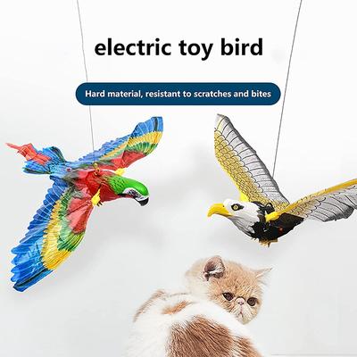Simulation Parrot Toy,Interactive Cat Toys Electric Hanging Eagle Flying Bird Cat Teasering Play Kitten Dog Toys for Pet Cat Toy