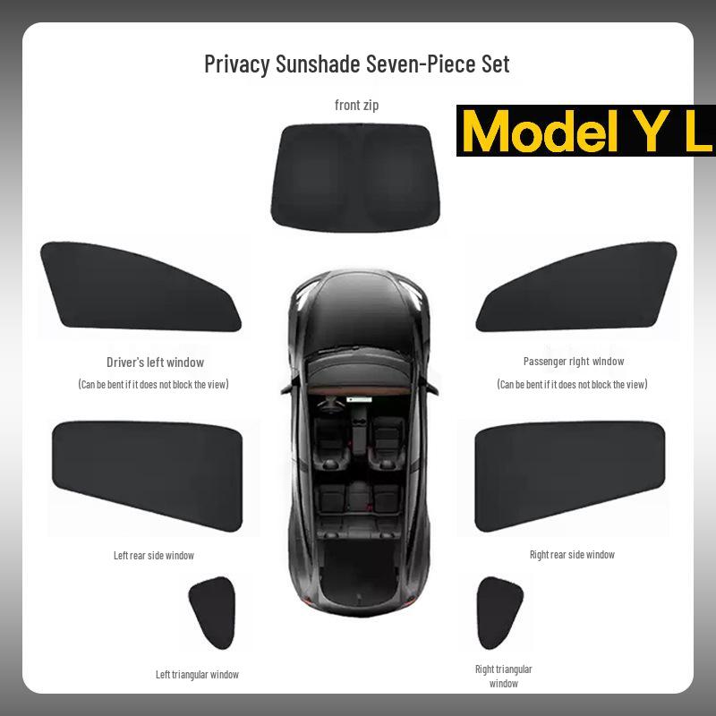 Tesla Model Y Camping Sunshade: New Opaque Privacy Window Curtain