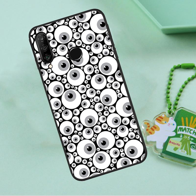 Crazy Eyeball Pattern For Huawei Nova 10 9 SE 5T 12s 12i 11i Y91 Y90 Y60 Y70 Y72 Y61 P20 P40 P30 Lite P60 Pro Case