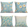 New 3D Imitation Plush Daisy Pillowcase Home Sofa Cushion Pillowcase