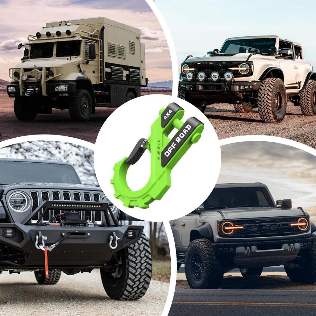 Dtharen UTV Winch Hook,3/8" Winch Hook | Trailer Chain Hook High Strength Tow Cluster