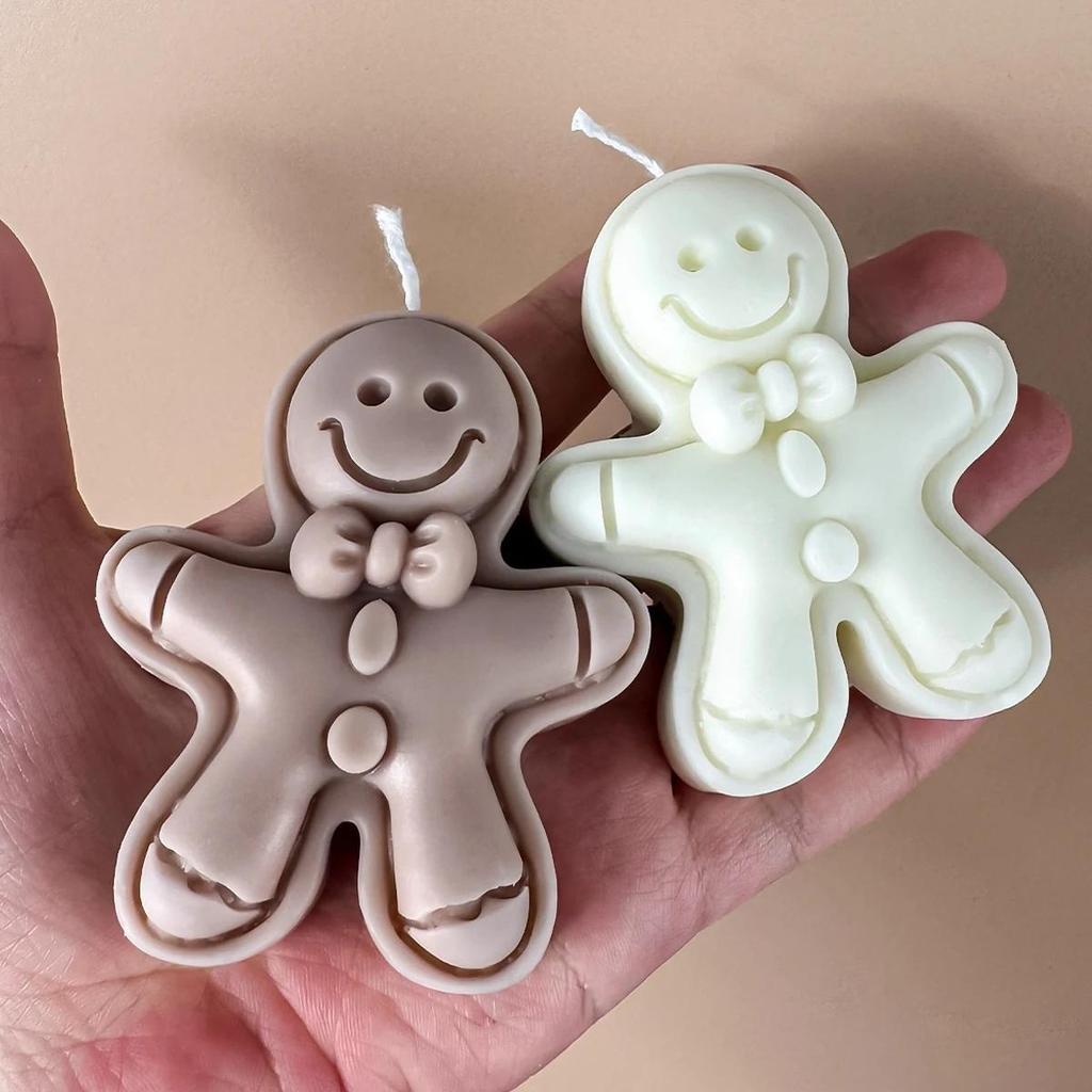 Weihnachtsdekoration Lebkuchenmann Silikonform Neue Lebkuchenkerzenherstellung Lieferungen Form Festival Geschenke