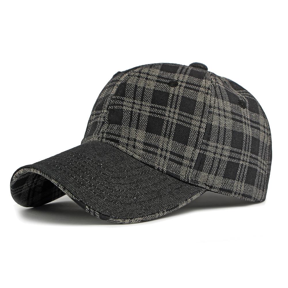 

Spring Plaid Denim Baseball Cap чёрный