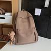 School bag female Korean version ins Harajuku simple college student literary backpack large capacity white Mori backpack