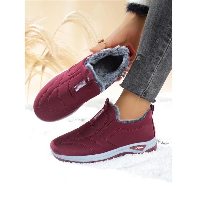

Women s Winter Warm And Comfortable Plush Cotton Shoes Snow Boots 43 червоний