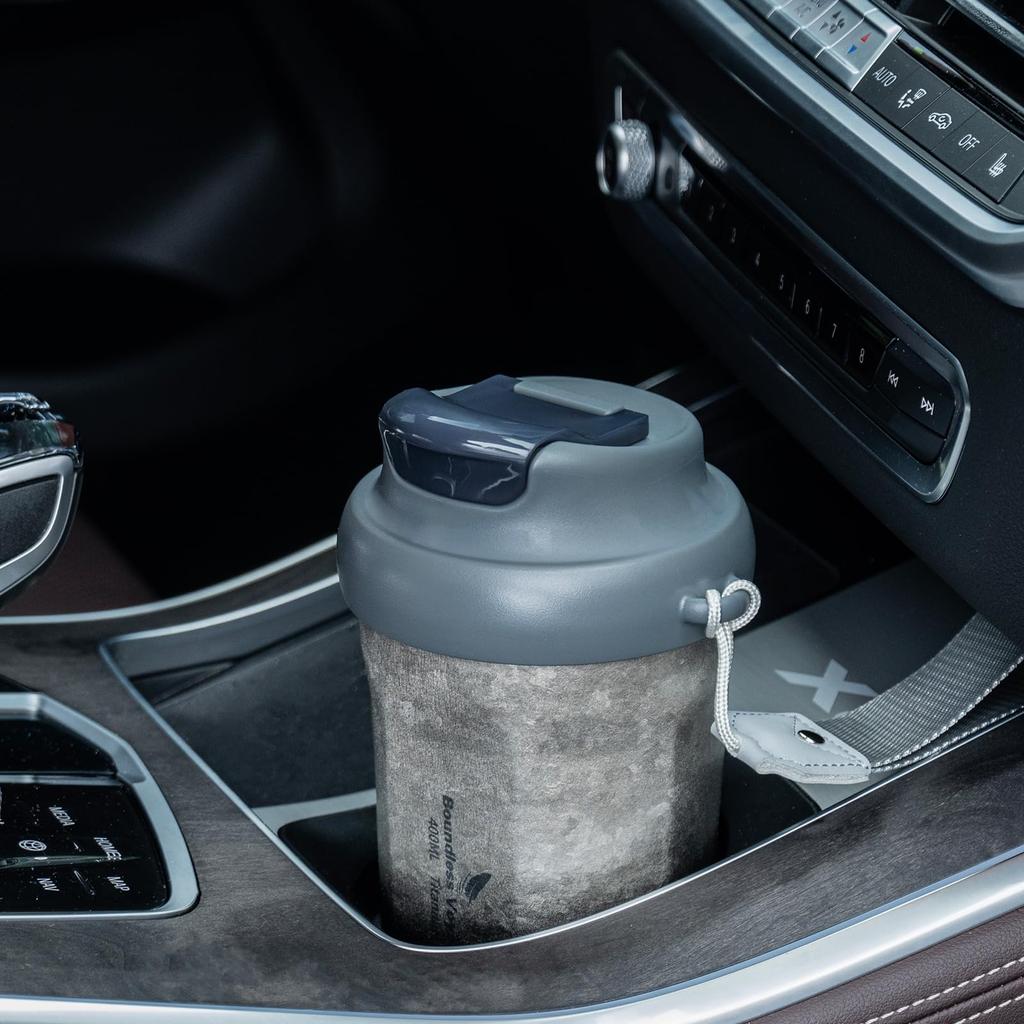 Boundless Voyage Titanium Tumbler, Vacuum Insulated, Keeps Hot or Cold, 400ml Capacity, Stylish Tumbler with Lid, Airtight, Car Tumbler, Home Office