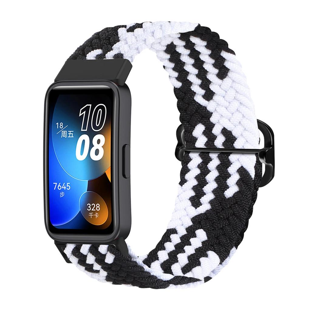 Nylon Elastic Loop Strap For Huawei Band 7/8/9/10 Sports Braided Wristband Breathable Comfortable For Huawei Band 10/9/8/7 Belt