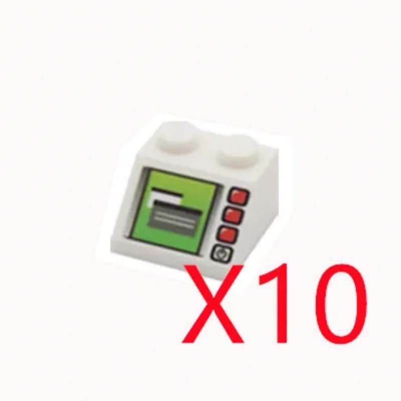 

MOC Місто Будівельні Блоки Аксесуари для Персонажів Міні Цегла Аудіо Комп ютер Цегла Центр Управління Радар Клавіатура Шаблон Іграшка K037