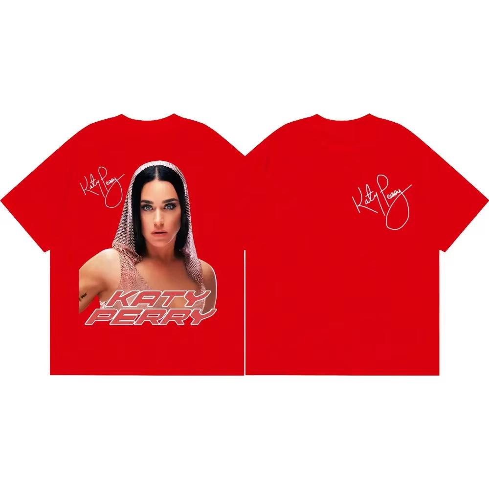 Vintage Washed Katy Perry Lifetimes Tour 2026 American Pop Icon Dance Pop Concert Tour Graphic T-shirt Men Women Printed Tee Summer Casual Fashion