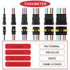 MKBKLLJY 12 Sets 1 Pin/2 Pin/3 Pin/4 Pin/5 Pin/6 Pin Connector 18AWG Automotive Waterproof Wire Connector Male and Female Quick Disconnect Wire C