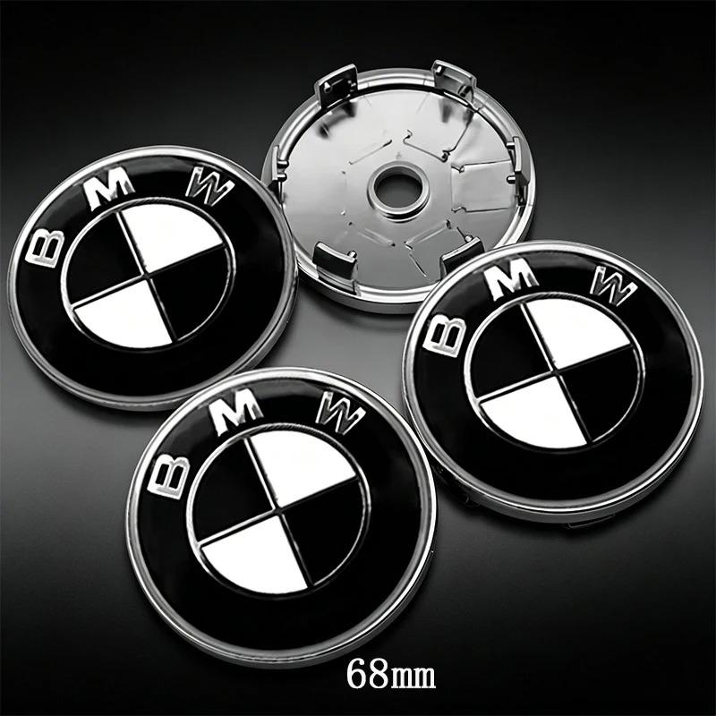 For BMW M 4Pcs 56mm 68mm Car Wheel Center Caps For BMW E46 E39 E53 E65 E66 E90 G26 X1 X3 X5 X7 1/3/5/7 Series G30 F15 G70 G08 G07 G05 G06