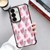 Cactus Pattern Plating Phone Case For Samsung A17 A07 A37 A57 A16 A56 A15 A55 A14 A54 A13 A53 A26 A36 A25 A35 A24 A34 A23 A33