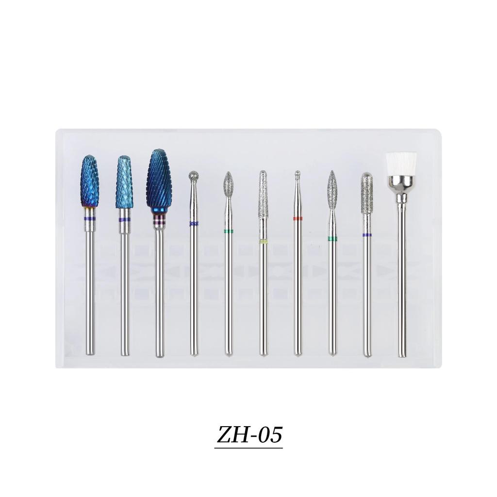 Iridescent Tungsten Steel Nail Polishing & Dead Skin Removal Set