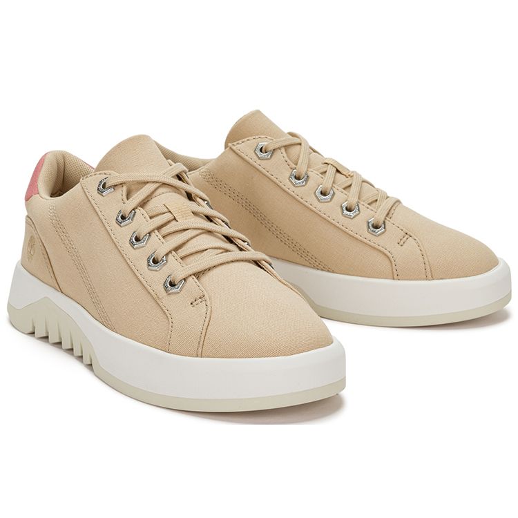 Timberland Non-Slip Durable Low-Top Canvas Shoes Women sneaker Brown A5P4WW