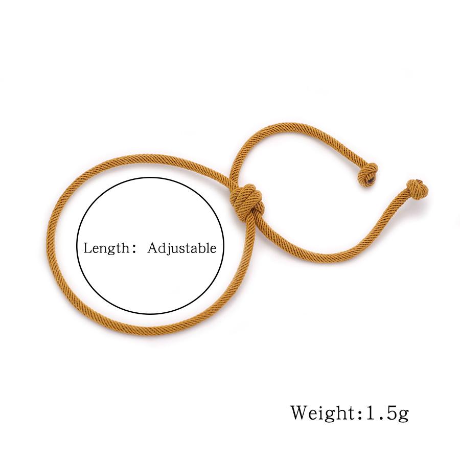 Simple Style Men Rope Bracelet Adjustable 7 Colors A Grade 3mm Thread Braslet Best Friend Braclet Leisure Jewelry Pulseira Joias