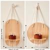 Wooden Wall Hanging Planter Holder Home Ornaments Hydroponic Planter Shelf  Hydroponics