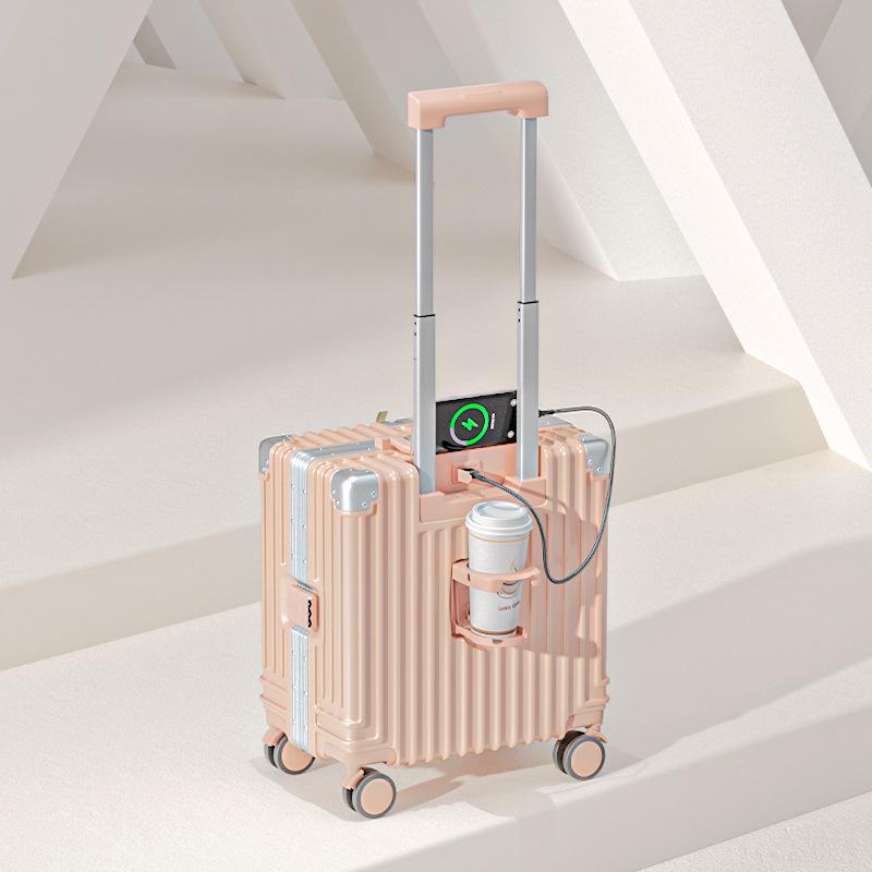 Lightweight Mini Trolley Suitcase with Combination Lock, 18-20 Inch - Ideal for Students and Kids.
