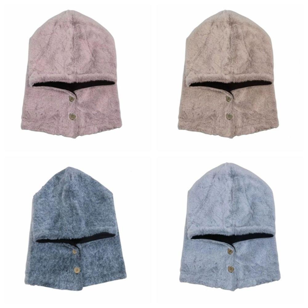 Neck Collar Balaclava Hat Thickened Winter Cap Simple Ear Protection Hat  Outdoor
