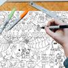 Children's Cartoon Birthday Handmade Drawing Disposable Graffiti Paper Tablecloth DIY Party Halloween Paper Tablecloth Poster