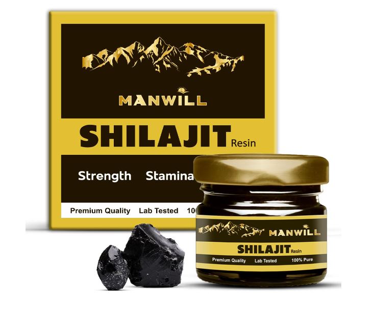 Manwill Shilajit/Shilajeet Resin 20g Pure & Natural, Boost Performance, Stamina and Endurance For Men and Women
