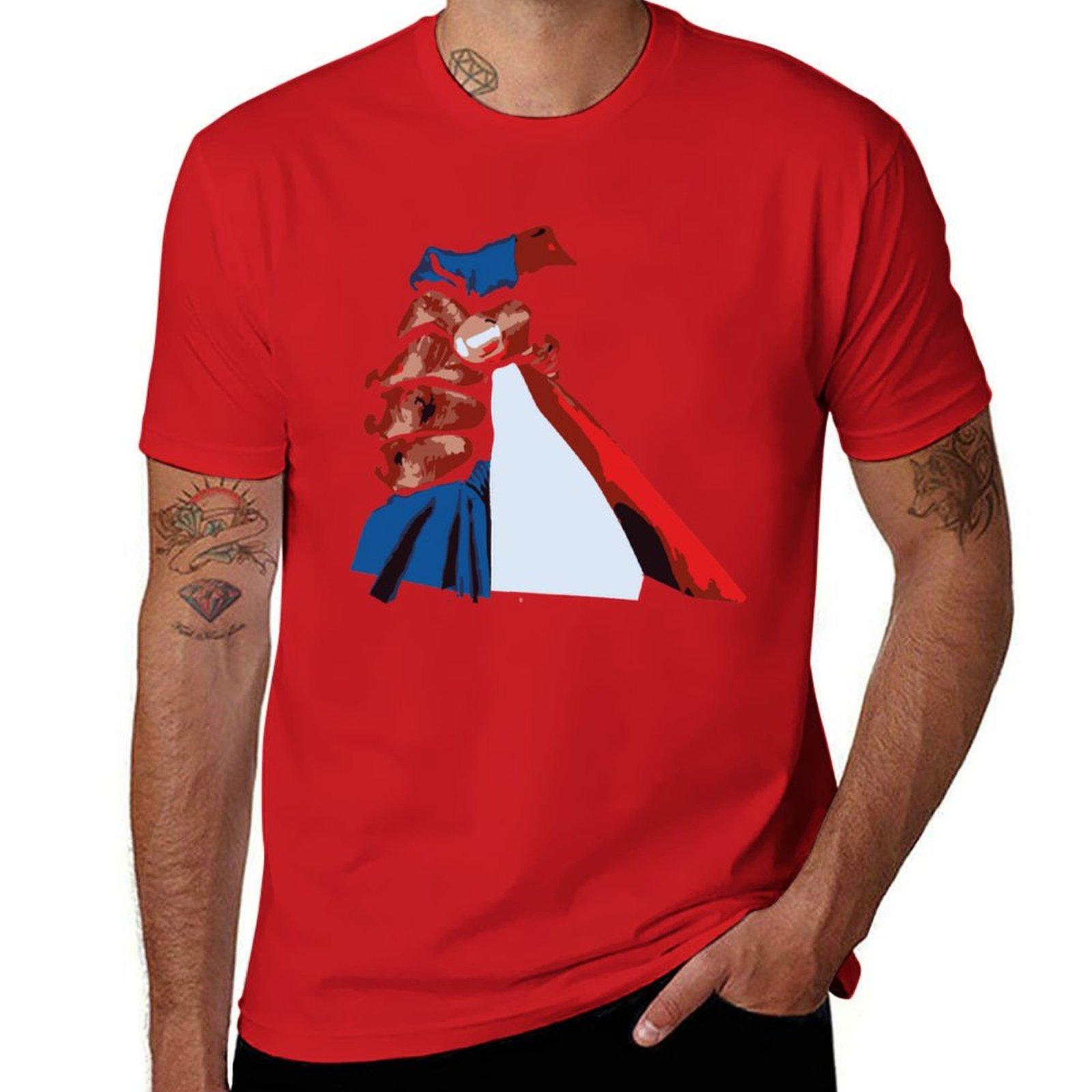 Борьба продолжается классическая футболка аниме новое издание оверсайз большие и высокие футболки для мужчин S