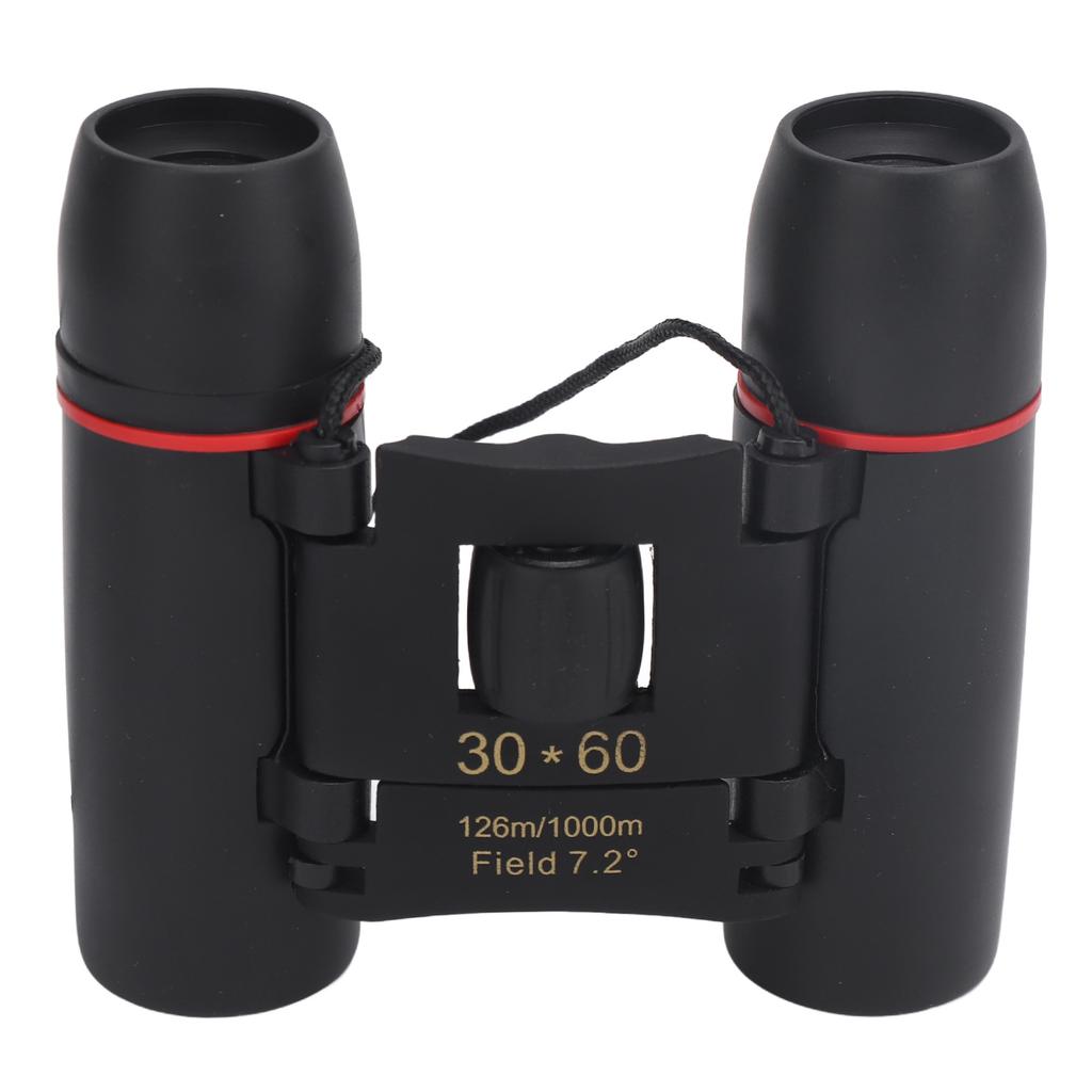 30x60 Folding Binoculars for Adults Kids Aluminum Alloy Rubber HD Lightweight Compact Binocular for Bird Watching Outdoor Travel Concert