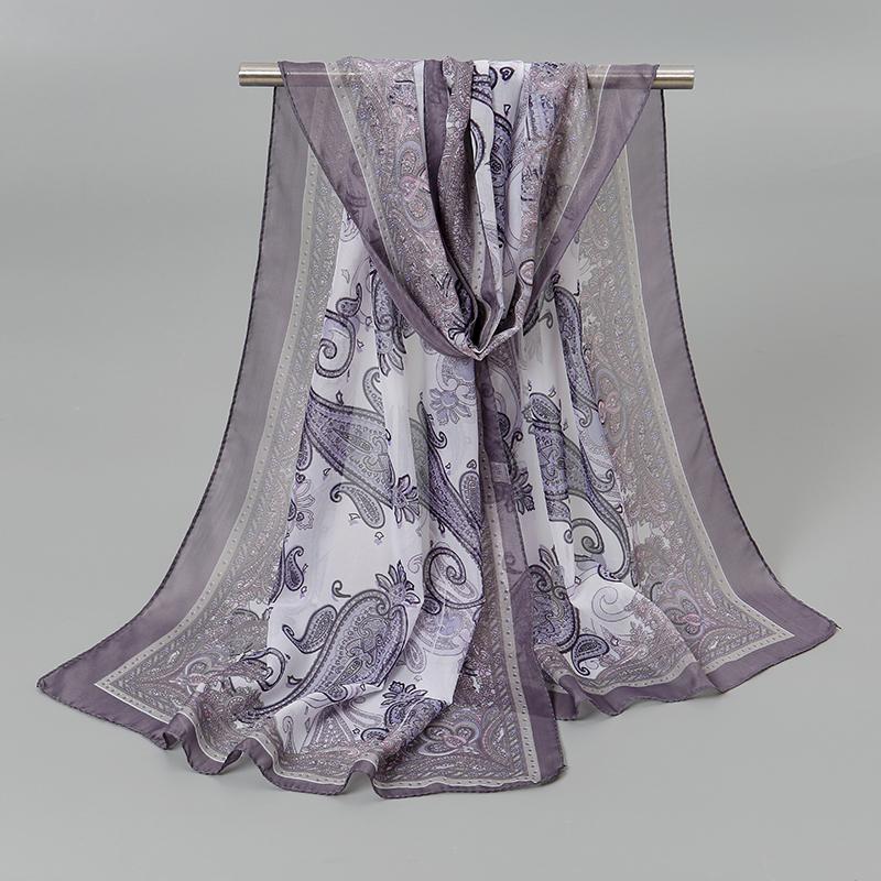 Fashion Women Printed Beach Scarf Bohemia Flower Summer Hijab Shawls And Wraps Female Foulard Sunscreen Sun Protection Shawls