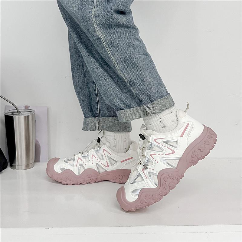 Nové dámské platformové tenisky venkovní silná podrážka tenisové vulkanizované boty turistické horolezecké boty pro ženy