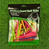 50 Pieces of Golf Tee Plastic Durable Mixed Color 4 Sizes Available Golf Tee Accessories
