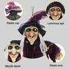 1pc Halloween Decoration Witch Voice Control Props Ghost Festival Haunted House Bar Toys Horror Toys Electric Luminous Hanging Ghost