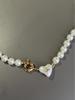 High-End Empress Dowager Heart Necklace and Saturn Bracelet Set