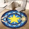 1pc Astrological Seal Round Carpet, Made of Polyester,Perfect for Decorating Office Chairs, Living Rooms Fplt099