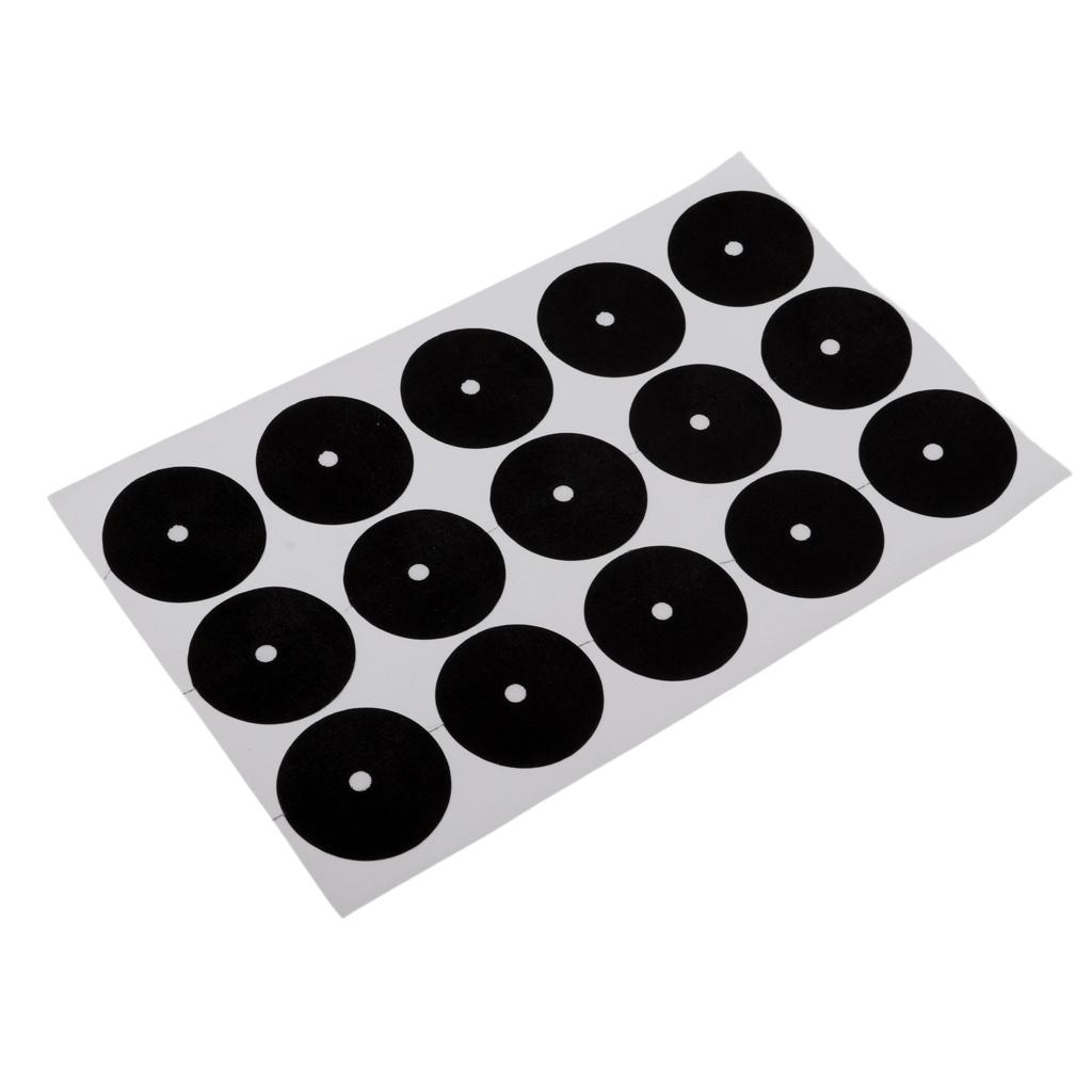Plastic Billiard Table Spot Stickers 30 Pieces Round Black Dots for Cue Ball Positioning in Pool Room