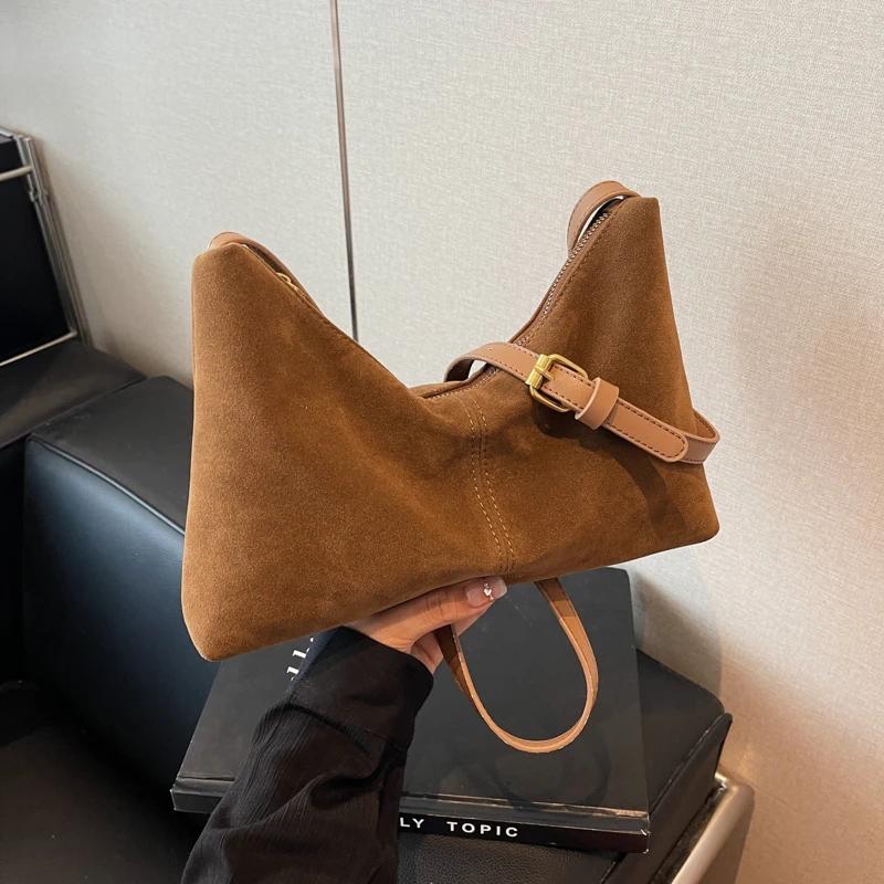 Fashion Crossbody Bags Interior Zipper Pocket  New Retro High Quality Shoulder Bags for Women Sewing Thread Casual