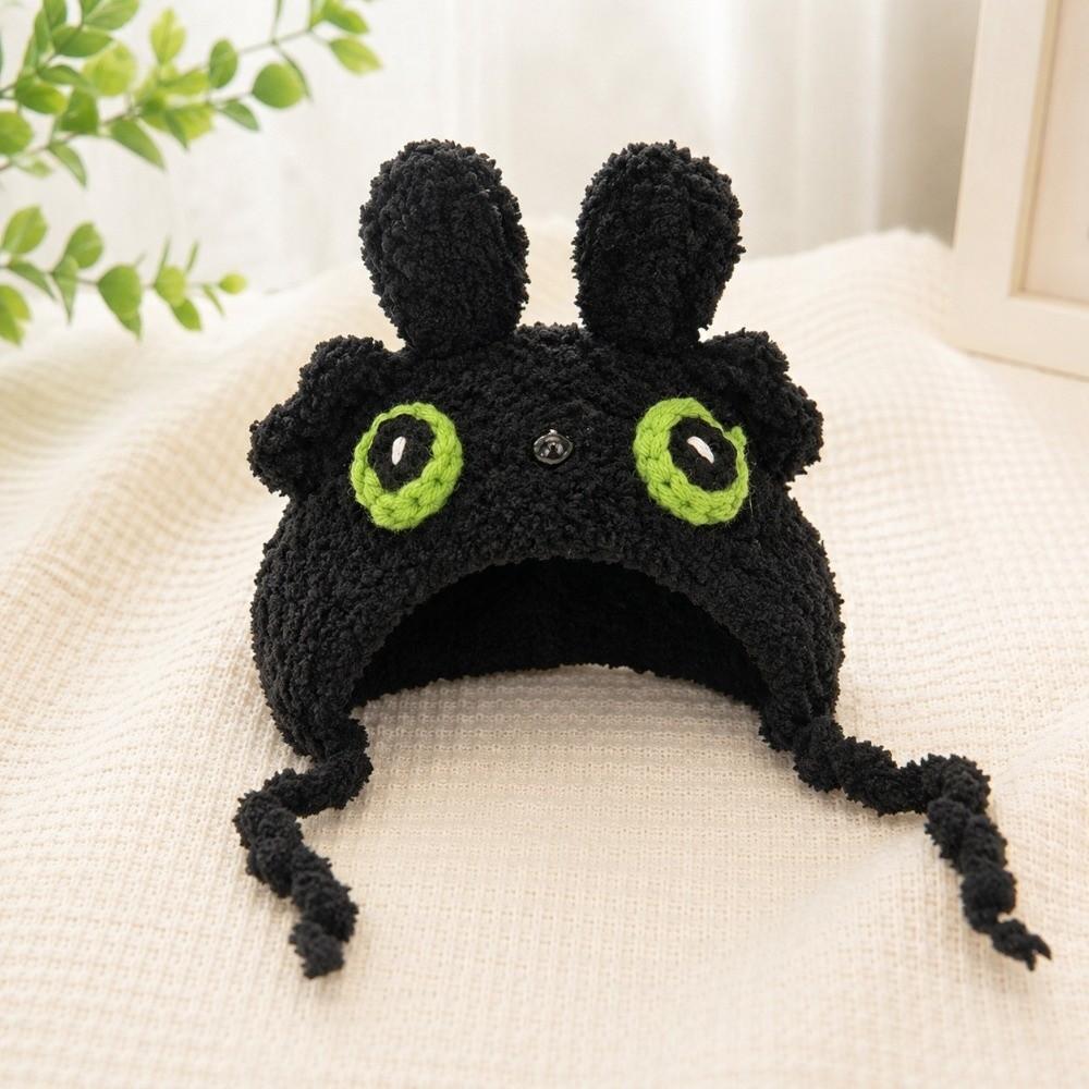 Sunflower Small Pet Plush Crochet Hat Adjustable Ties Bunny Head Cap Pet Gathering