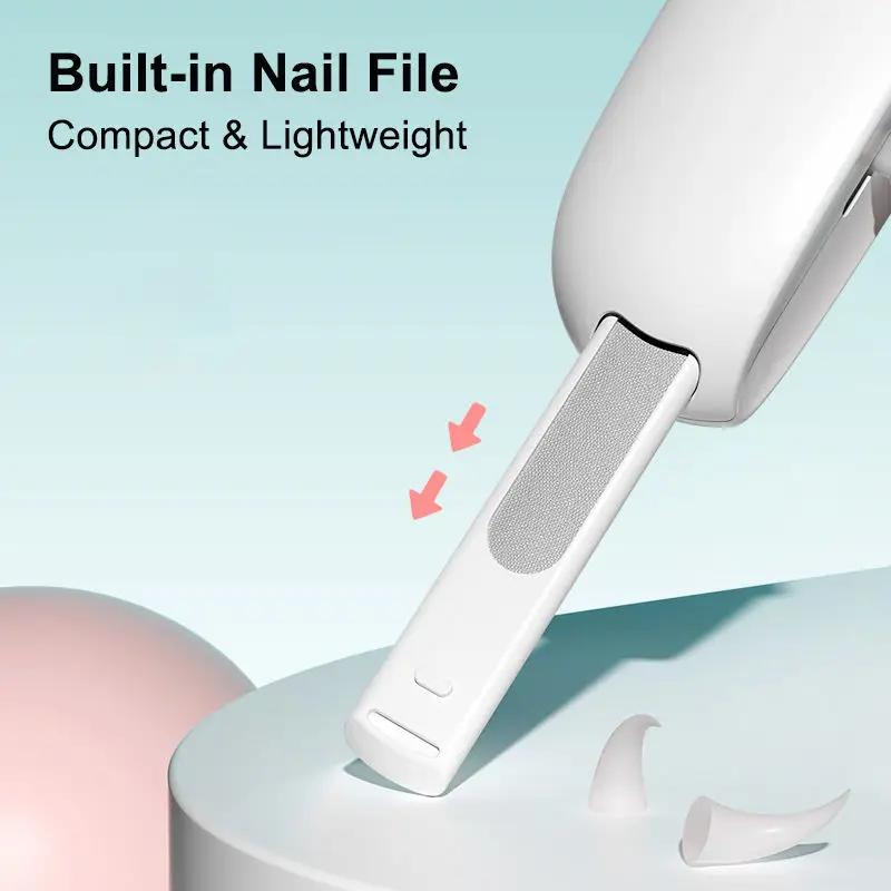 Pet Nail Clipper with Lighting Low Power Durable Handheld Mini Nail Trimmer for Puppy Kitten Birds Rabbits Ferret Small Animals