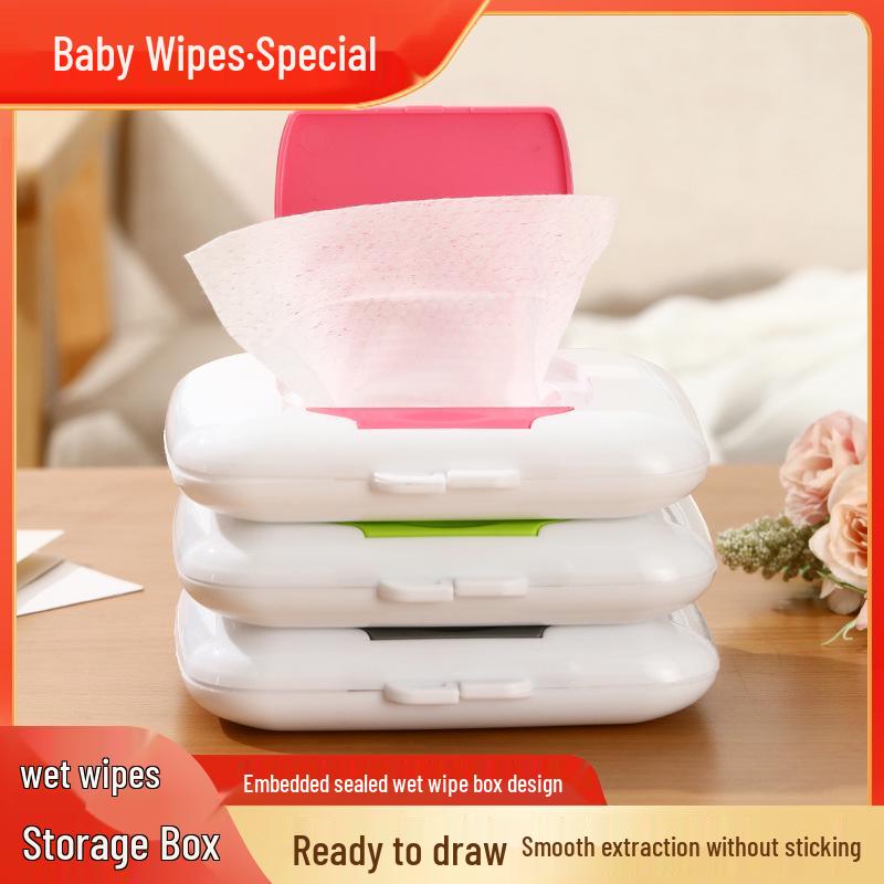 Portable Wet Wipe Storage Box for Travel, Stroller, Crib
