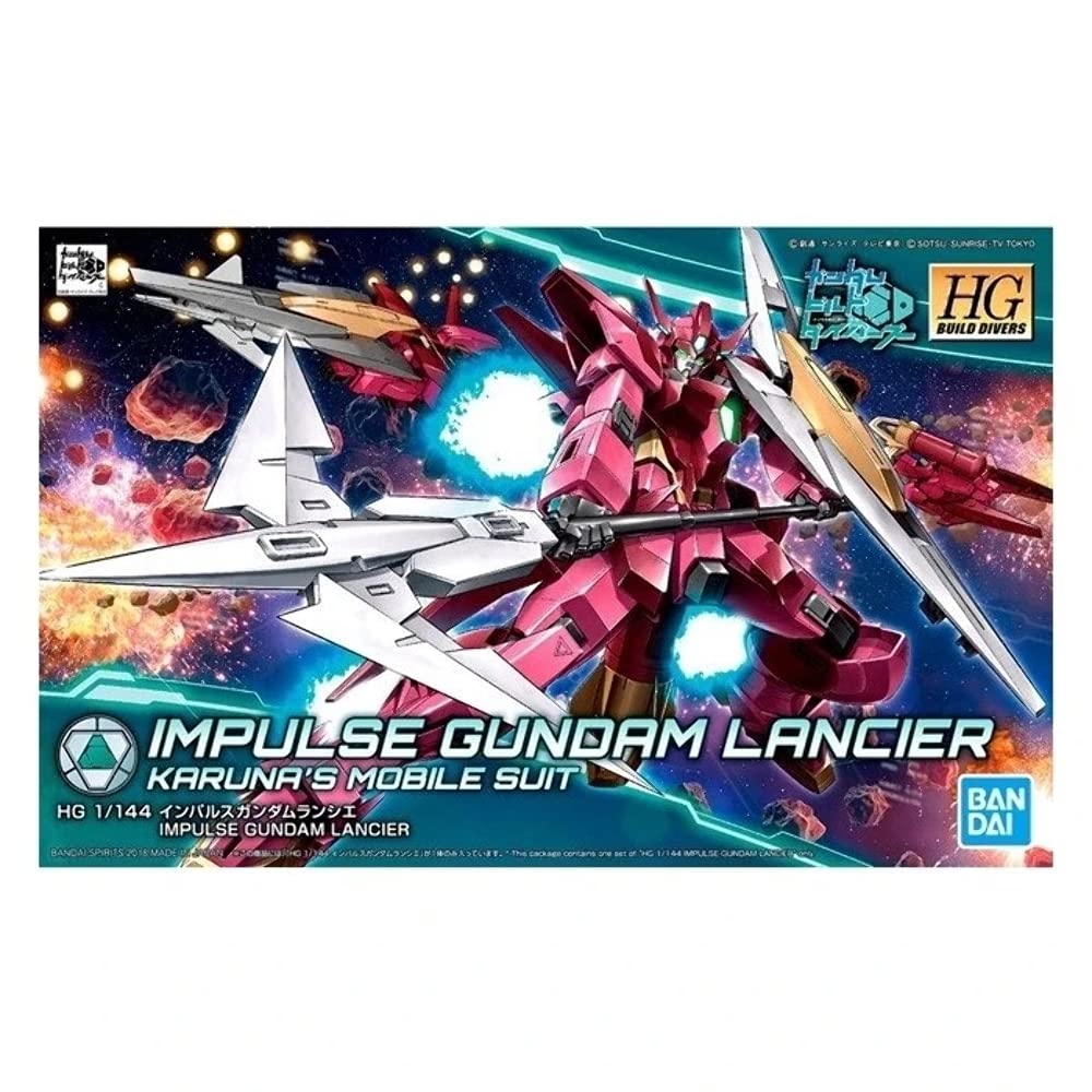 HGBD Gundam Build Divers Impulse Gundam Lancier Scale Plastic Model Kit 1/144 Pre-Colored