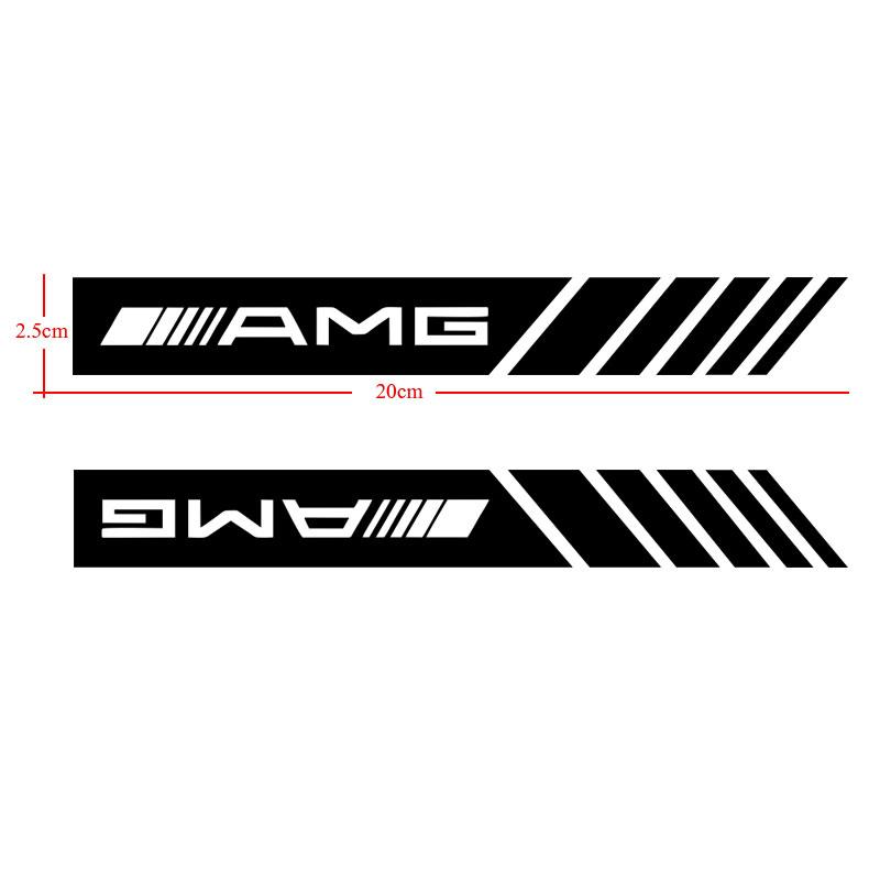 2Pcs Car Stripe Stickers Rearview Mirror Reflective Vinyl Decals Decoration For Mercedes Benz AMG W204 W205 W212 W213 W222 x153 W176 W177 Keychain